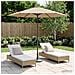 Ombrello da giardino 230 x 230 cm Poliestere Rettangolare - Foto miniatura 4