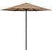 Ombrello da giardino 230 x 230 cm Poliestere Rettangolare - Foto miniatura 1