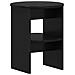 Mobile laterale Nero Ø40 x 50 cm Legno ingegnerizzato - Foto miniatura 1
