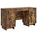 Scrivania Rovere Fumo Legno ingegnerizzato 142,5 x 50 x 75 cm - Foto miniatura 1