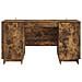 Scrivania Rovere Fumo Legno ingegnerizzato 142,5 x 50 x 75 cm - Foto miniatura 4