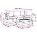 Set di divani da esterno con cuscino 5 pcs Bianco e Beige - Foto miniatura 6