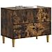Armadio da Notte con cassetto Rovere Fumo 62 x 34,5 x 48 cm - Foto miniatura 2