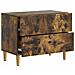 Armadio da Notte con cassetto Rovere Fumo 62 x 34,5 x 48 cm - Foto miniatura 3
