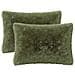 Cuscino con cuscino HEERLEN 2 pz Verde Fleece PV - Foto miniatura 1