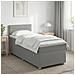 Letto box spring con materasso Grigio Chiaro 80 x 200 cm - Foto miniatura 2