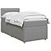 Letto box spring con materasso Grigio Chiaro 80 x 200 cm - Foto miniatura 3