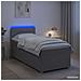 Letto box spring con materasso Grigio Chiaro 80 x 200 cm - Foto miniatura 4