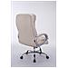 Sedia Ufficio Vancouver XXL in Tessuto I Poltrona Elegante Direttore Carico Max 235 kg I Poltrona Ergonomica Imbottita e Rinforzata Crema - Foto miniatura 3