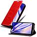 Custodia Compatibile Con Google Pixel 3 Xl In Rosso Mela - Coperchio Protettiva Con Chiusura Magnetica, Funzione Stand E Tasca Per Le Carte - Foto miniatura 4