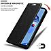 Custodia Compatibile Con Huawei Mate 30 Lite In Nero Di Notte - Coperchio Protettiva Con Chiusura Magnetica, Funzione Stand E Tasca Per Le Carte - Foto miniatura 8