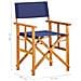 Sedia da Regista in Legno Massello di Acacia Blu - Foto miniatura 2