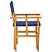 Sedia da Regista in Legno Massello di Acacia Blu - Foto miniatura 3
