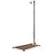 Doccia Da Giardino Con Base Marrone 220 Cm In Acciaio Inox - Foto miniatura 1