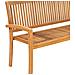 Panchina Da Giardino Impilabile E Cuscino 159cm Teak Massello - Foto miniatura 4