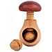 Schiaccianoci A Forma Di Fungo Di Legno | 10 X 6 Cm | Legno Di Faggio Naturale | Con Meccanismo A Vite | Solido E Utile - Foto miniatura 1