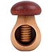 Schiaccianoci A Forma Di Fungo Di Legno | 10 X 6 Cm | Legno Di Faggio Naturale | Con Meccanismo A Vite | Solido E Utile - Foto miniatura 5