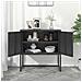 Credenza Antracite 75x35x75 Cm In Acciaio - Foto miniatura 3