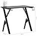 Scrivania da Gaming con Gambe a Y Nera 90x60x75 cm - Foto miniatura 7