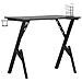 Scrivania da Gaming con Gambe a Y Nera 90x60x75 cm - Foto miniatura 9
