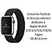 Cinturino Xl 764 Originale Braided String Per Apple Watch 1-2-3-4-5-6-7-se 38 40 41mm Black - Foto miniatura 2