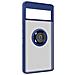 Cover Google Pixel 7 Pro Bimateria Anello Metallico Supporto Blu - Foto miniatura 2