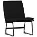 Sedia Lounge Nera 52x75x76 Cm In Tessuto - Foto miniatura 2