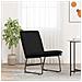 Sedia Lounge Nera 52x75x76 Cm In Tessuto - Foto miniatura 1