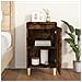 Comodino Rovere Fumo 40x35x70 Cm Legno Multistrato - Foto miniatura 3