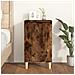 Comodino Rovere Fumo 40x35x70 Cm Legno Multistrato - Foto miniatura 1