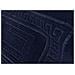Tappeto Bagno Doccia Spugna Tinta Unita Torino Tappetino Super Assorbente In Cotone Pelo Corto Con Greca 60x90 Blu Notte - Foto miniatura 4