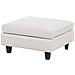 Divano Modulare 3 Posti Unstad Tessuto Beige Chiaro Con Ottomana - Foto miniatura 2