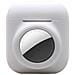 Custodia Airtag In Silicone 2 In 1 Compatibile Per Airpods 1/2 White - Foto miniatura 1