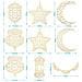 9 Ornamenti In Legno Ramadan Kareem - Decorazioni Da Appendere, Bianco - Foto miniatura 4