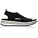Black Casual Open Sandals Sandali Tessile Scarpe Donna Nero Eu 37, R2955-02 - Foto miniatura 1