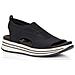 Black Casual Open Sandals Sandali Tessile Scarpe Donna Nero Eu 37, R2955-02 - Foto miniatura 2