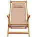Sedie da Spiaggia Pieghevoli 2 pz Tortora in Tessuto e Legno - Foto miniatura 2