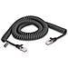 Cavo a spirale RJ45 maschio-maschio Cat. 5e da 3 m nero - Foto miniatura 1