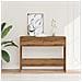 Tavolo Consolle Rovere Artigianale 100x35x76,5 Cm In Truciolato - Foto miniatura 3