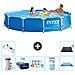 Piscina Fuori Terra - In Giro - 366x76 Cm - Blu - Include Accessori Coordinati A1772 - Foto miniatura 1