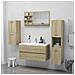 Lusso Casadino -  Specchio Da Bagno Rovere Sonoma 90x10,5x45 Cm Legno Multistrato - Foto miniatura 3