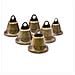 Confezione Da 10 Campanelli Anti-smarrimento In Bronzo Antico 52 Mm - Foto miniatura 1