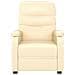Lusso Casadino -  Poltrona Reclinabile Crema In Similpelle - Foto miniatura 2