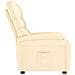 Lusso Casadino -  Poltrona Reclinabile Crema In Similpelle - Foto miniatura 3