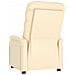 Lusso Casadino -  Poltrona Reclinabile Crema In Similpelle - Foto miniatura 4
