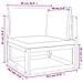 Set Salotto Giardino 3pz Cuscini Grigio Chiaro Legno Massello - Foto miniatura 6