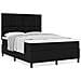 Letto a Rete con Materasso Nero 140x200 cm Tessuto - Foto miniatura 4