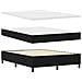 Letto a Rete con Materasso Nero 140x200 cm Tessuto - Foto miniatura 7