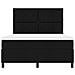 Letto a Rete con Materasso Nero 140x200 cm Tessuto - Foto miniatura 8