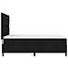 Letto a Rete con Materasso Nero 140x200 cm Tessuto - Foto miniatura 9